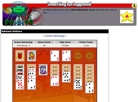neopets solitaire.
